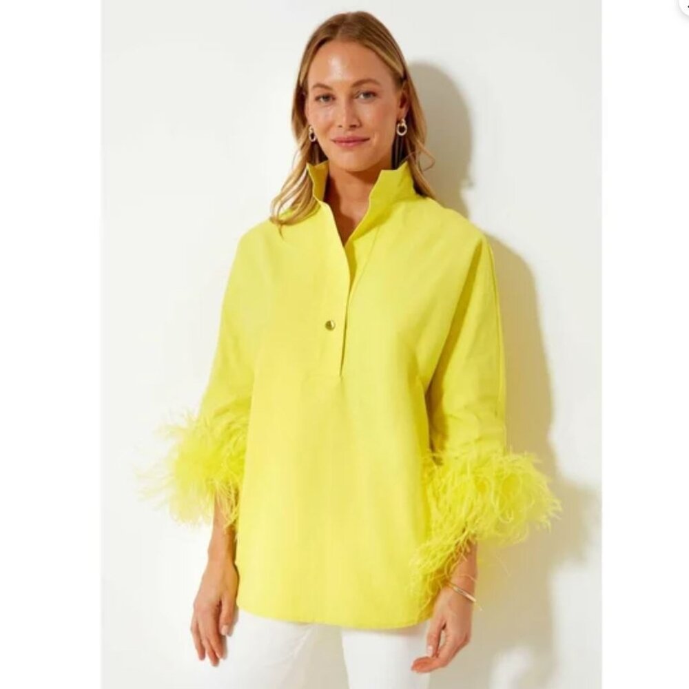 Tuckernuck Citron Feather Willow Blouse